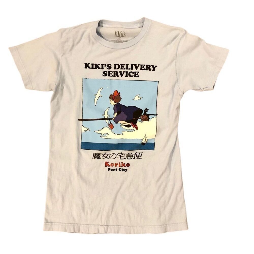 VNT Kiko’s Delivery Service Japanese T Shirt 1989 Unisex Koriko Studio Ghibli